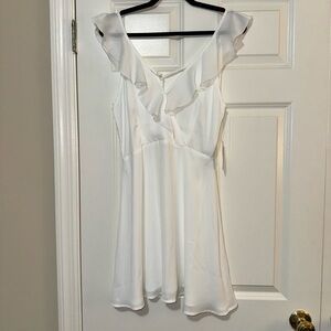 White Flowy Mini Dress from Altar’d State
